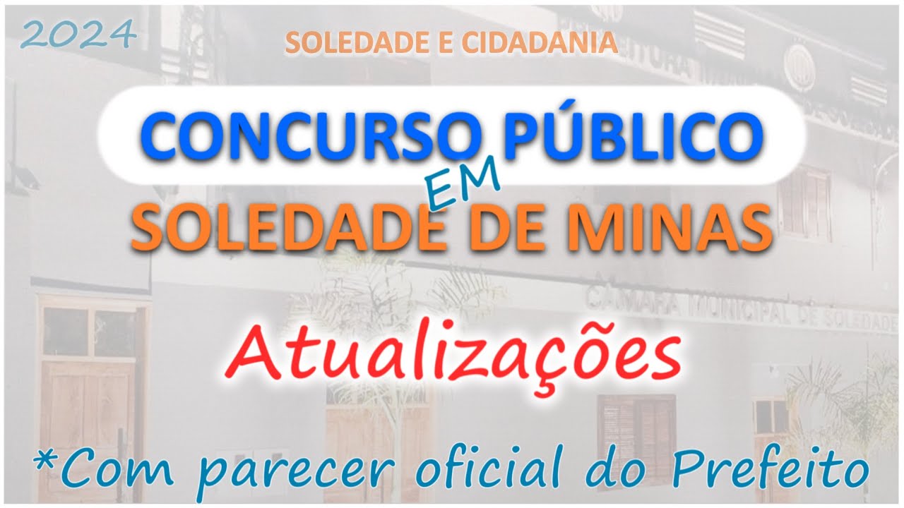 Vídeo 0026   concurso público   atualizações com parecer do Prefeito