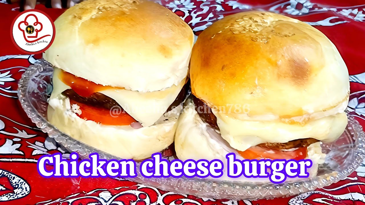 Ramadan special Homemade chicken cheese burger patty recipe |chicken cheese patty recipe by Abeeha