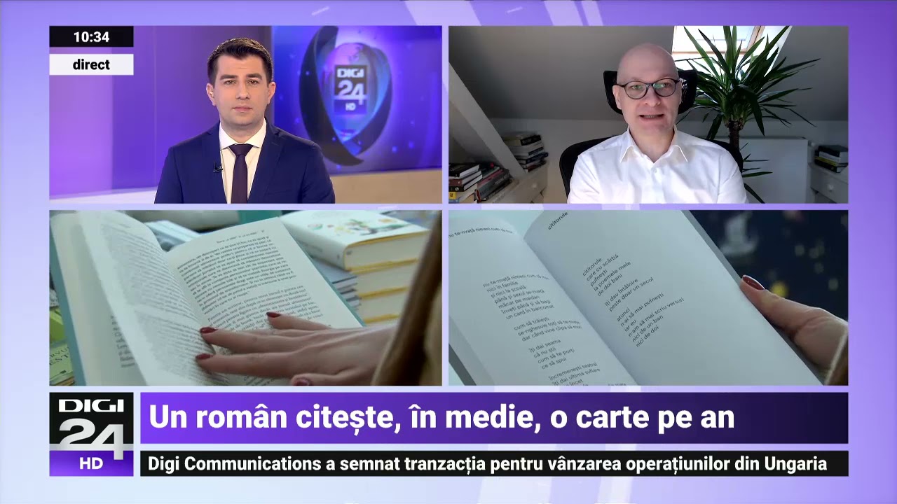 Ce și cât citesc românii. Dragoș Iliescu, profesor: Ce spune asta despre noi nu e plăcut