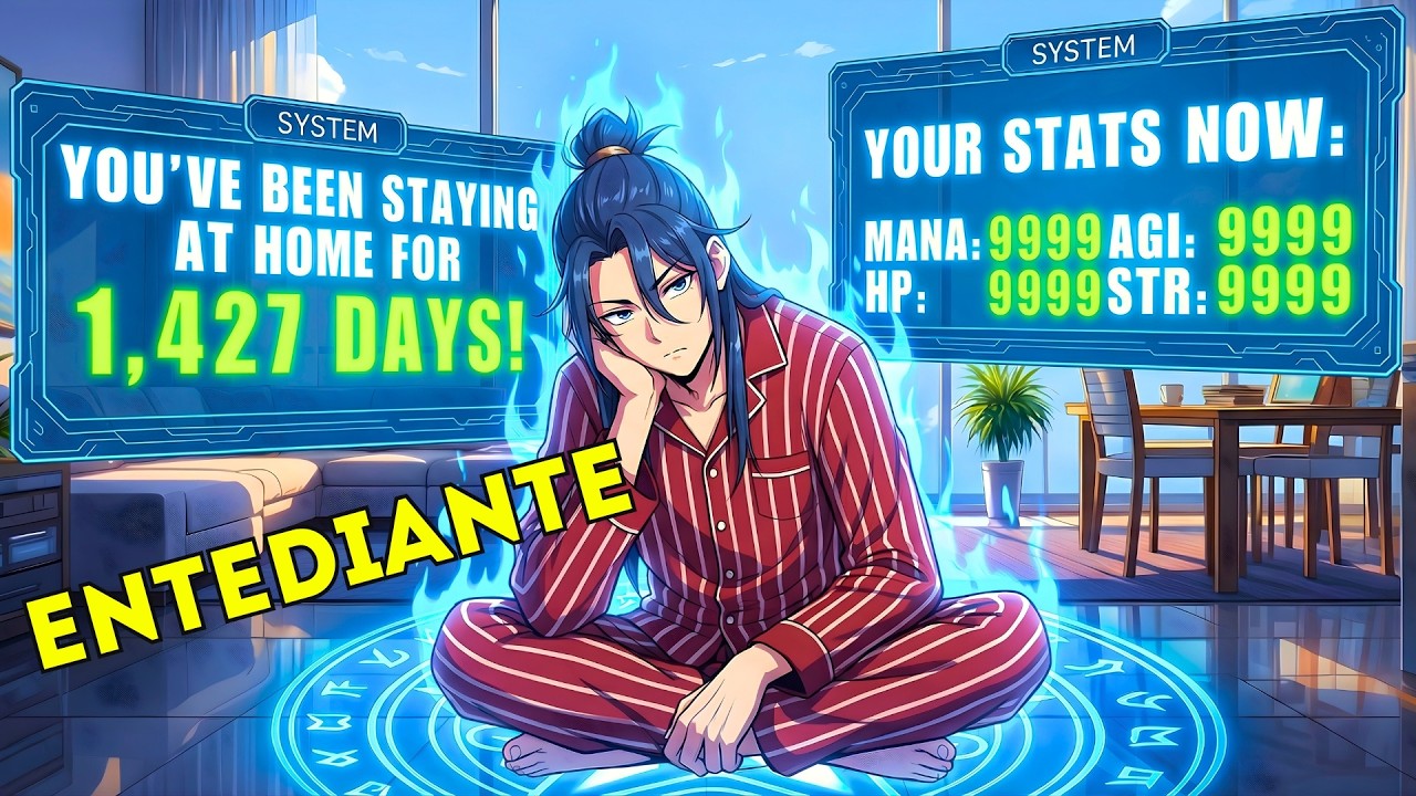Ele Ficou Em Casa Por Anos — Agora Seus Stats São Divinos | Resumo Manhwa