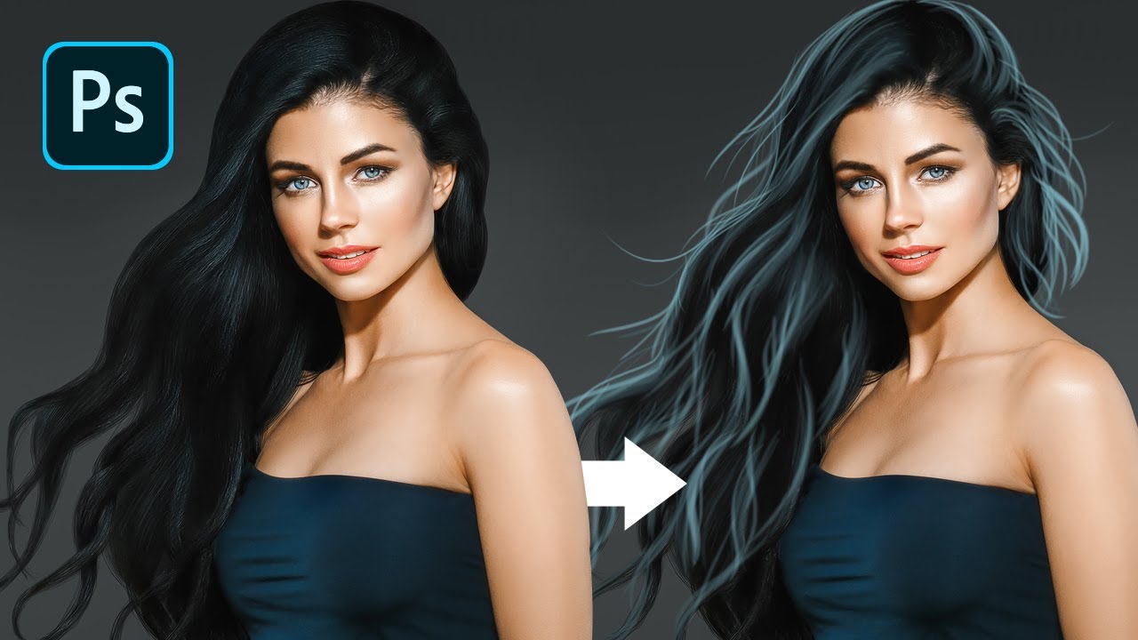 How to Overpaint Hair in Photoshop – A Visual Guide