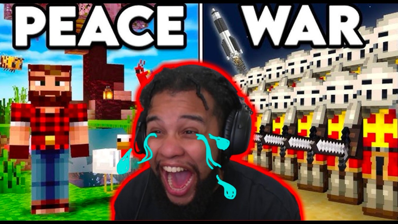 SAUCY reacts to BEST MINECRAFT VIDEO of all time!!! (Rich & Poor)