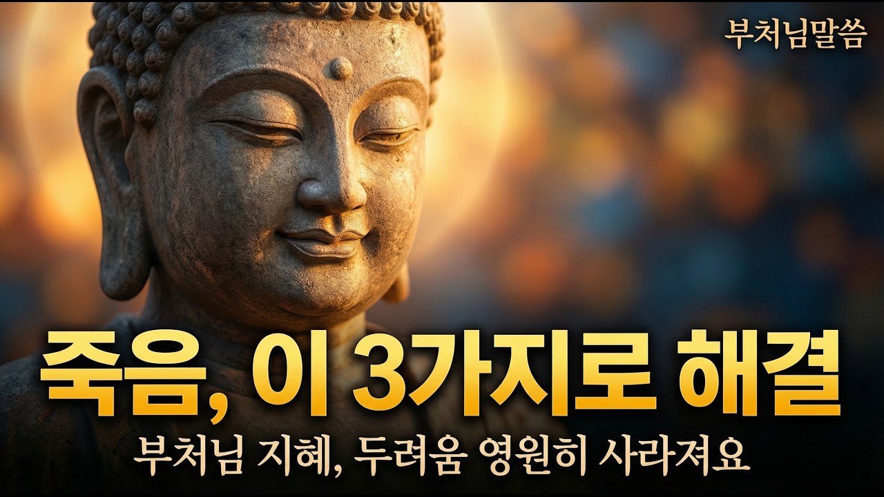 [부처님말씀] 죽음이 두려운 당신께: 부처의 3가지 지혜 / 삶의진리 / 인생철학 / 오디오북