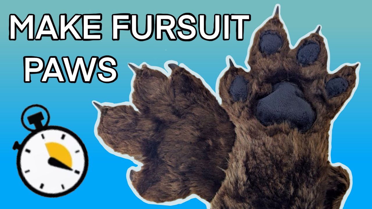 Make Fursuit Paws FAST (3-Minute Tutorial)