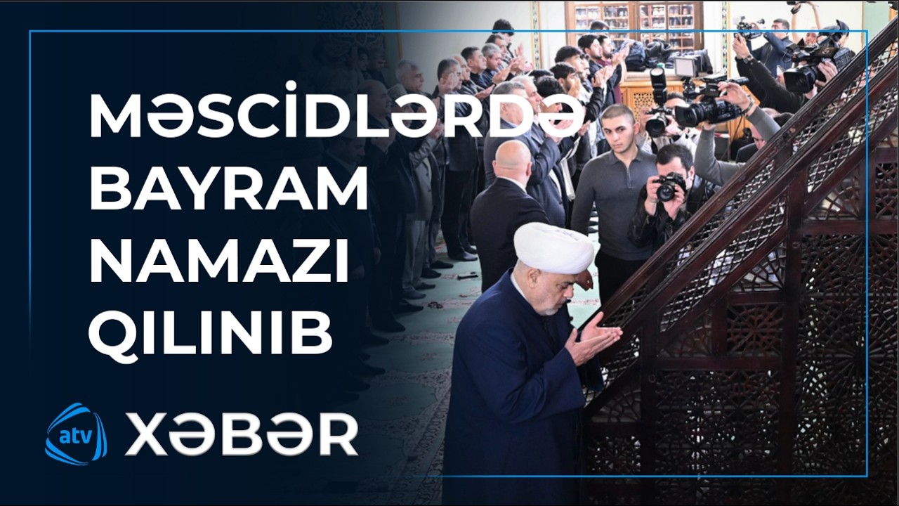 Bakının məscidlərində bayram namazı qılınıb