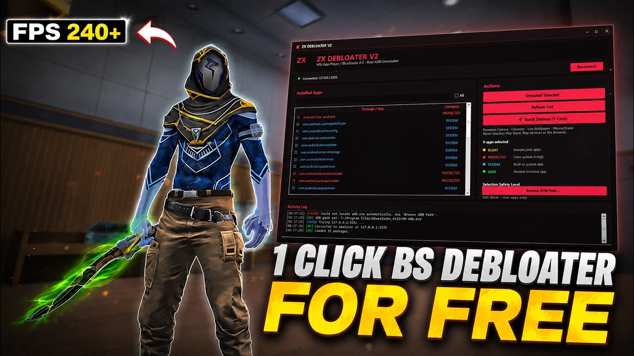 🚀BEST MSI/BLUESTACKS 5,4 DEBLOATER FOR FREE ! | REMOVE EVERY BLOATWARE IN ONE CLICK ! 🔥|