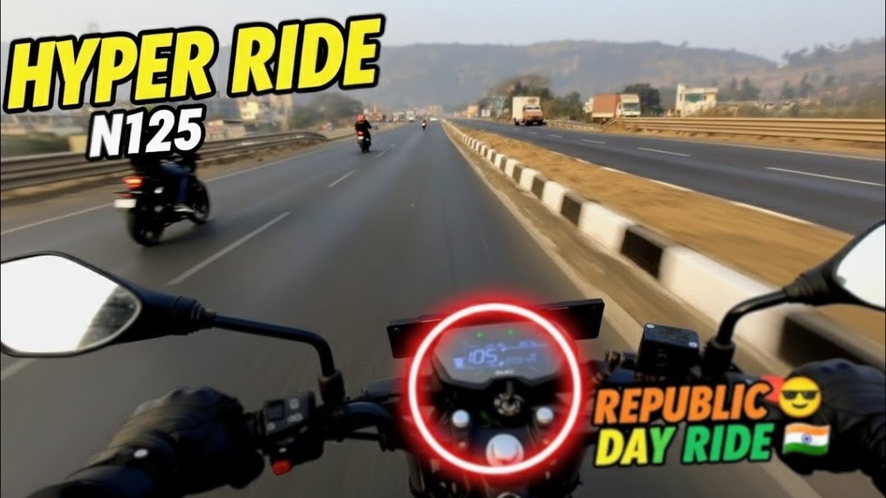Republic Day Ride to Khandala Ghat! 🇮🇳 Hyper Ride on Pulsar N125 (part 2)