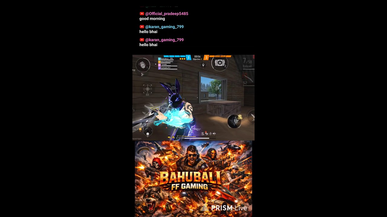 Live streaming of Bahubali FF gaming