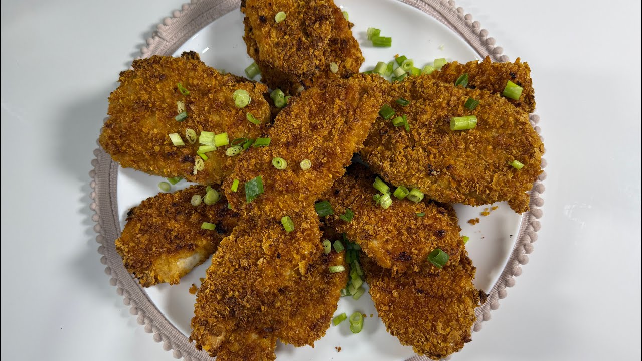 Home made oven-baked chicken cutlets