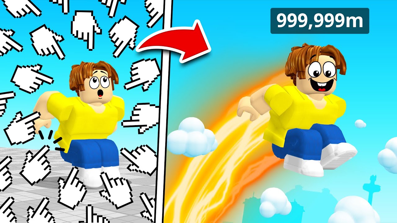 Clicking 1,000,000 Times In JUMP RACE! (Roblox)