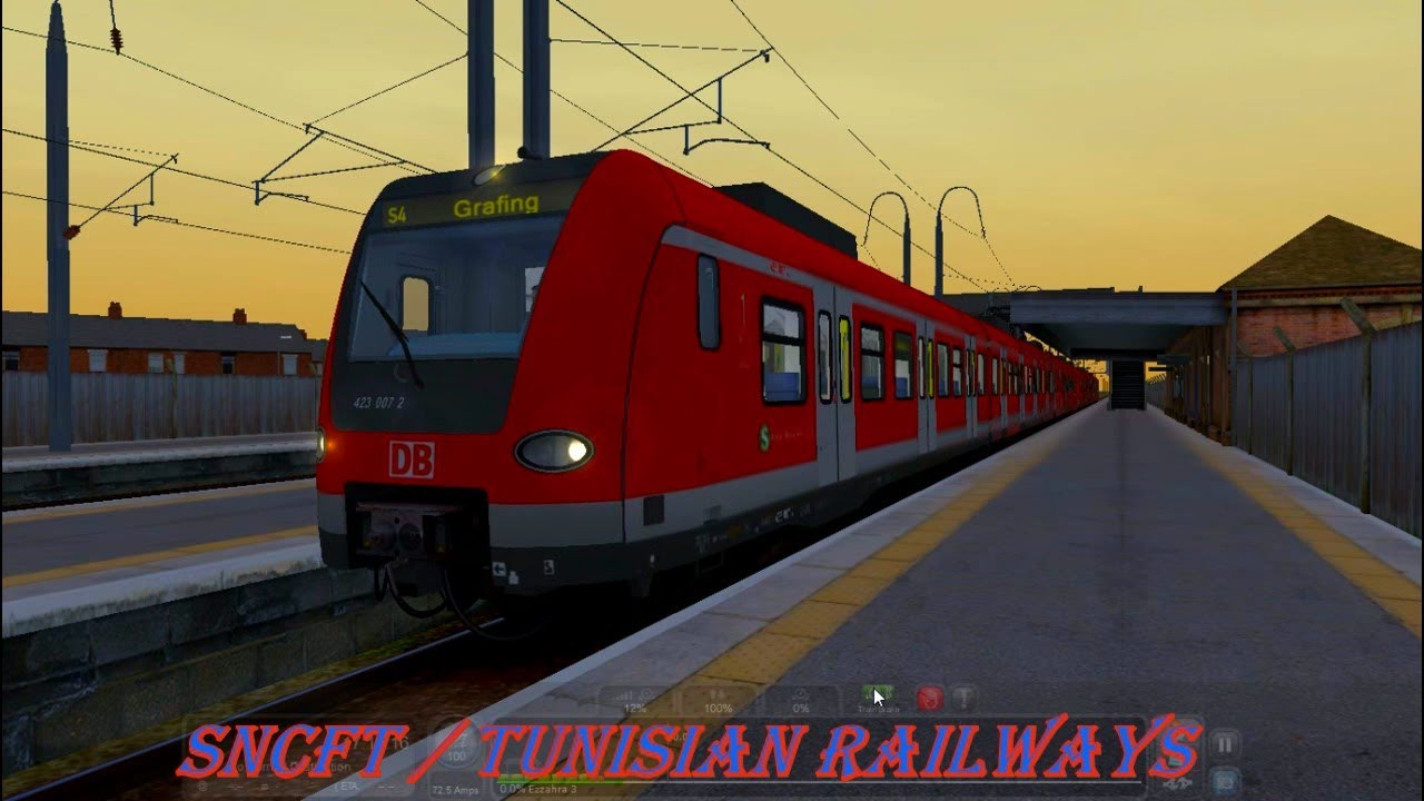 Gameplay: Train Simulator - Driving BR 423 (EMU) From Tunis To Hammem Lif