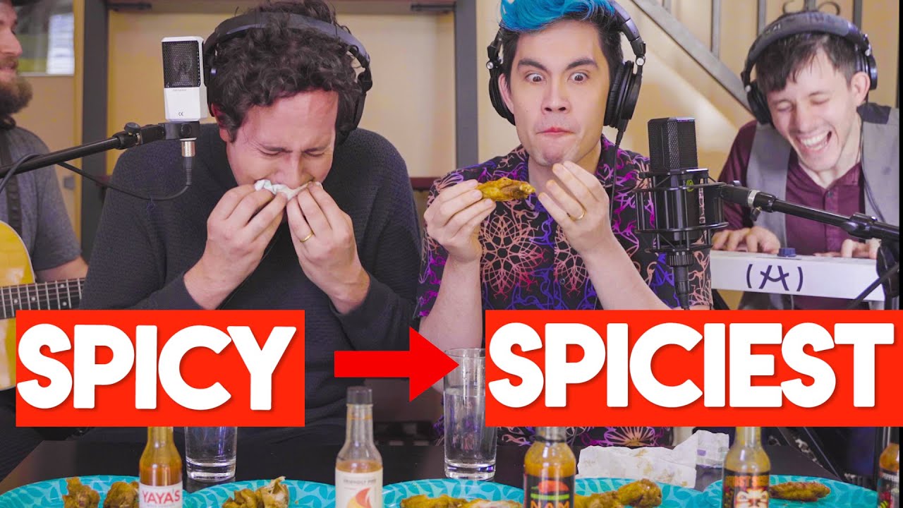 We Sang LOVE Songs While Eating SPICY WINGS 🌶(*Don't try this at home*)