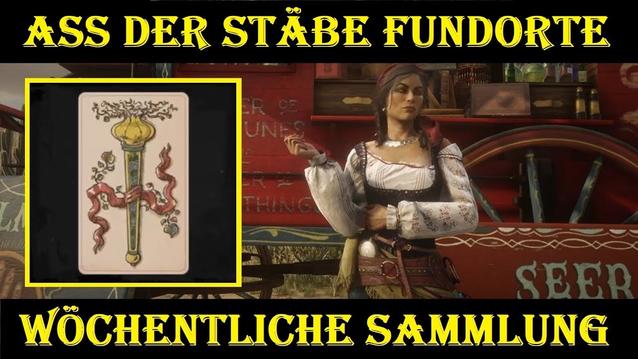RDO Ass der Stäbe Alle Fundorte Wahrsager Sammlung Madam Nazar RDR2 Online
