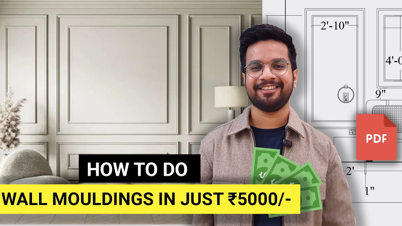 wall moulding design | wall trims | tv wall design | wall paneling | pricing, installation, material