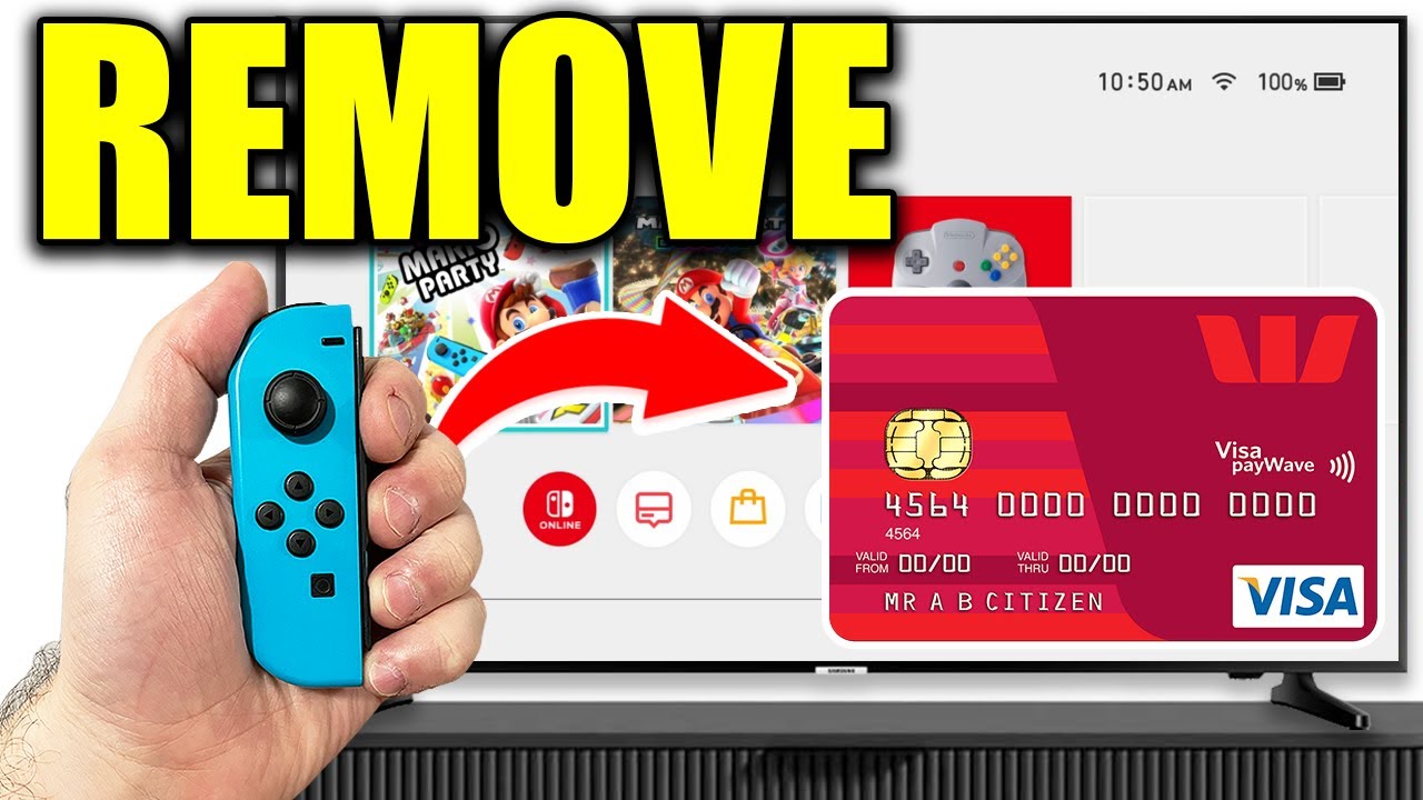 How To Remove Credit Card On Nintendo Switch!