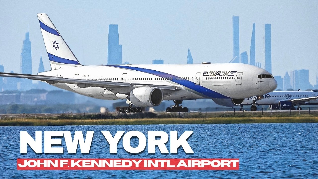 ПОТРЯСАЮЩИЙ ВИД ГЛАЗАМИ СПОТТЕРА!! 20 минут споттинга в Нью-Йорке &mdash; аэропорт имени Джона Кеннеди