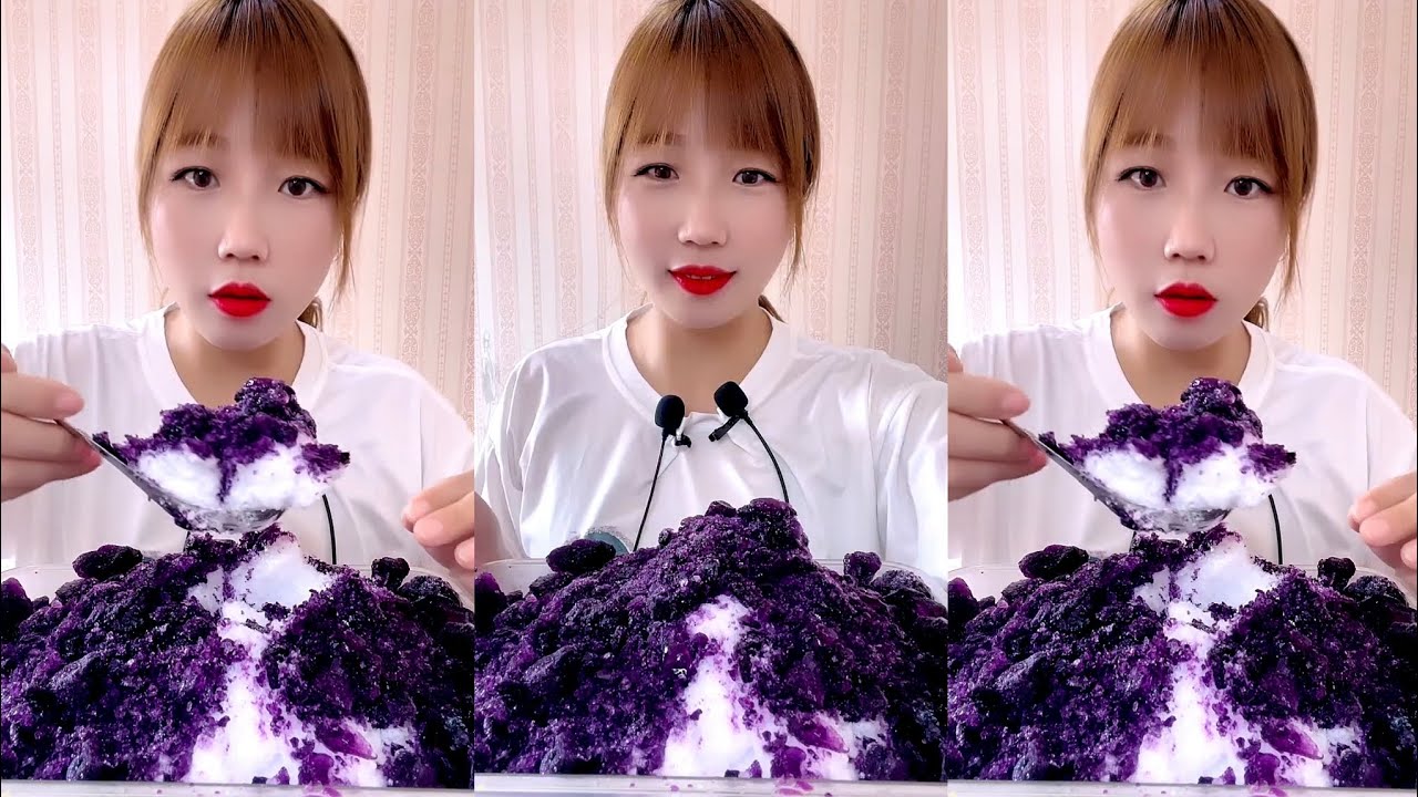 ASMR WHITE ICE EATING / ICE EATING. QIAN