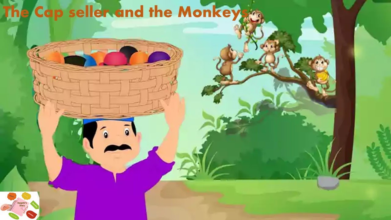 The Cap Seller and the Monkeys | Deepthi's Diary | Short Story for Kids | Bedtime Story in English
