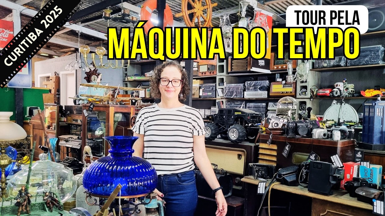 TOUR em uma M&Aacute;QUINA DO TEMPO #antiguidades #antiquario #lojadeantiguidades #garimpodeantiguidades