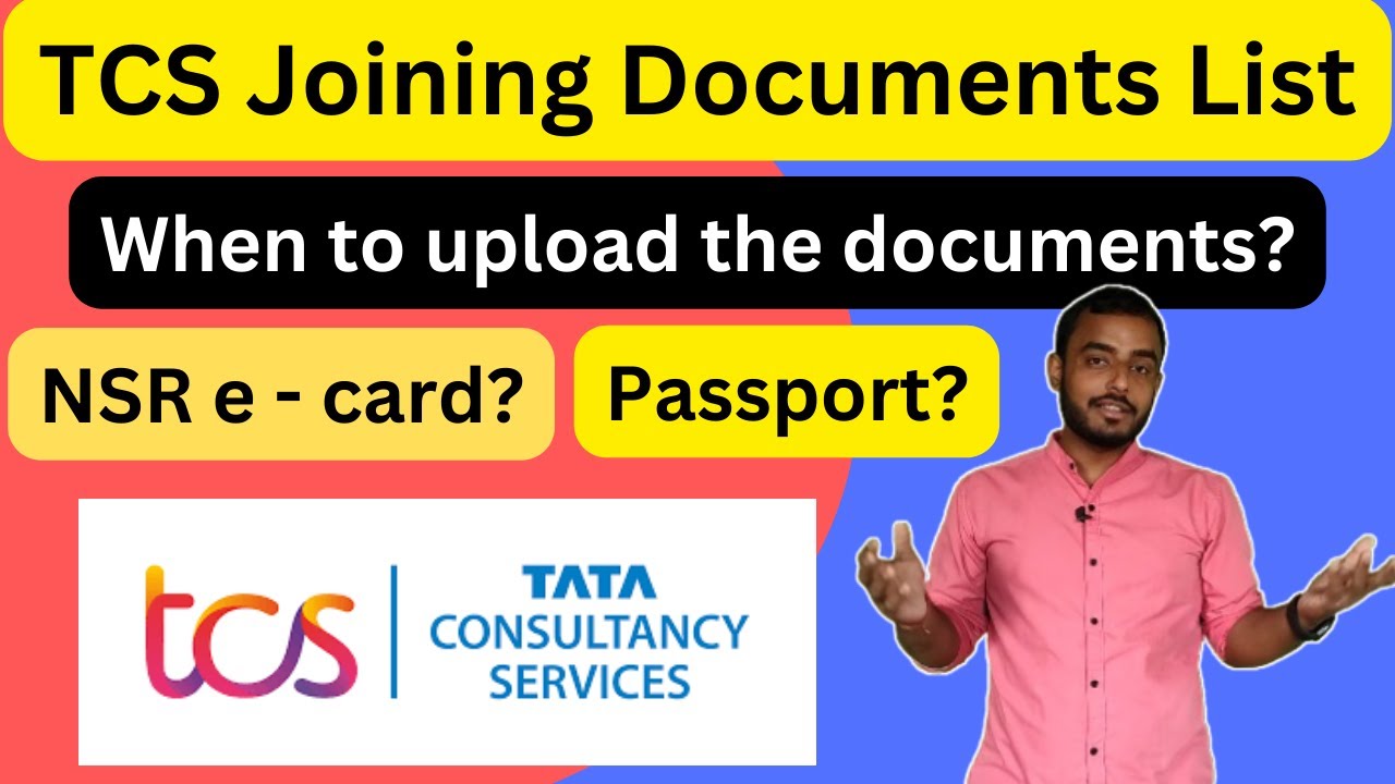Documents required during joining/onboarding in TCS | What are the documents required in TCS joining