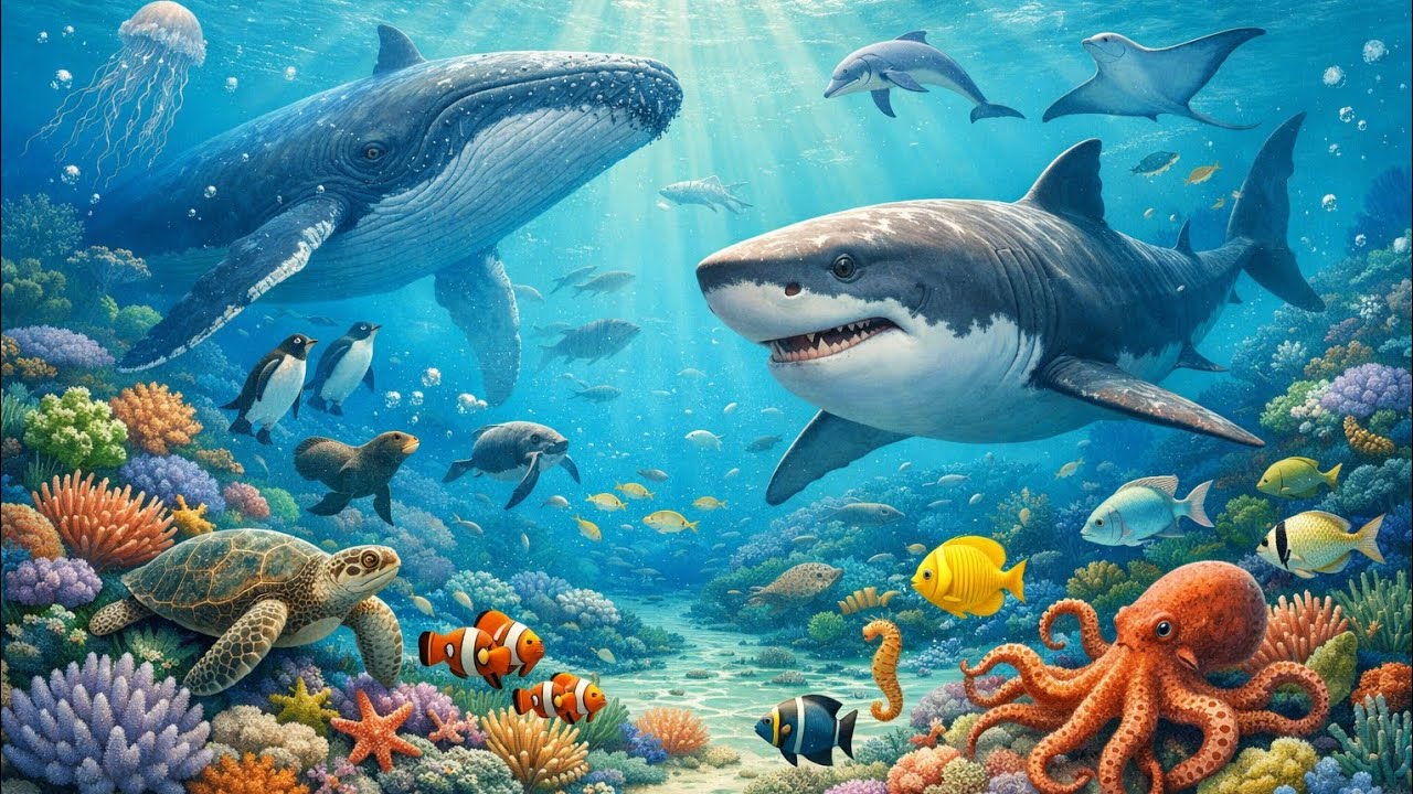 Underwater Paradise 🌊 | Giant Shark & Whale Adventure!