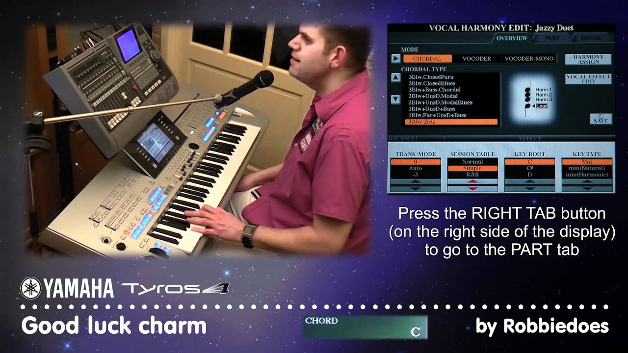 Tyros 4 (VH2): Good luck charm - Elvis Presley (Vocal Harmony 2)