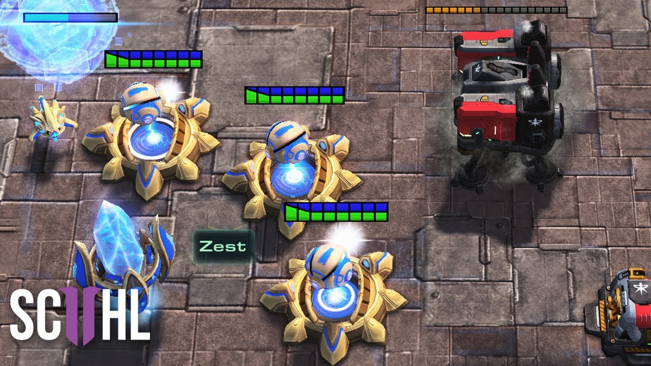 Зест ГЕНИУС: Натиск пушки — Starcraft 2: Зест против Рюнга