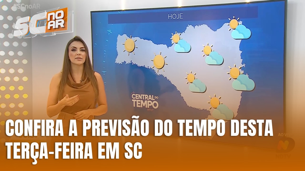 Confira a previsão do tempo desta terça-feira em SC
