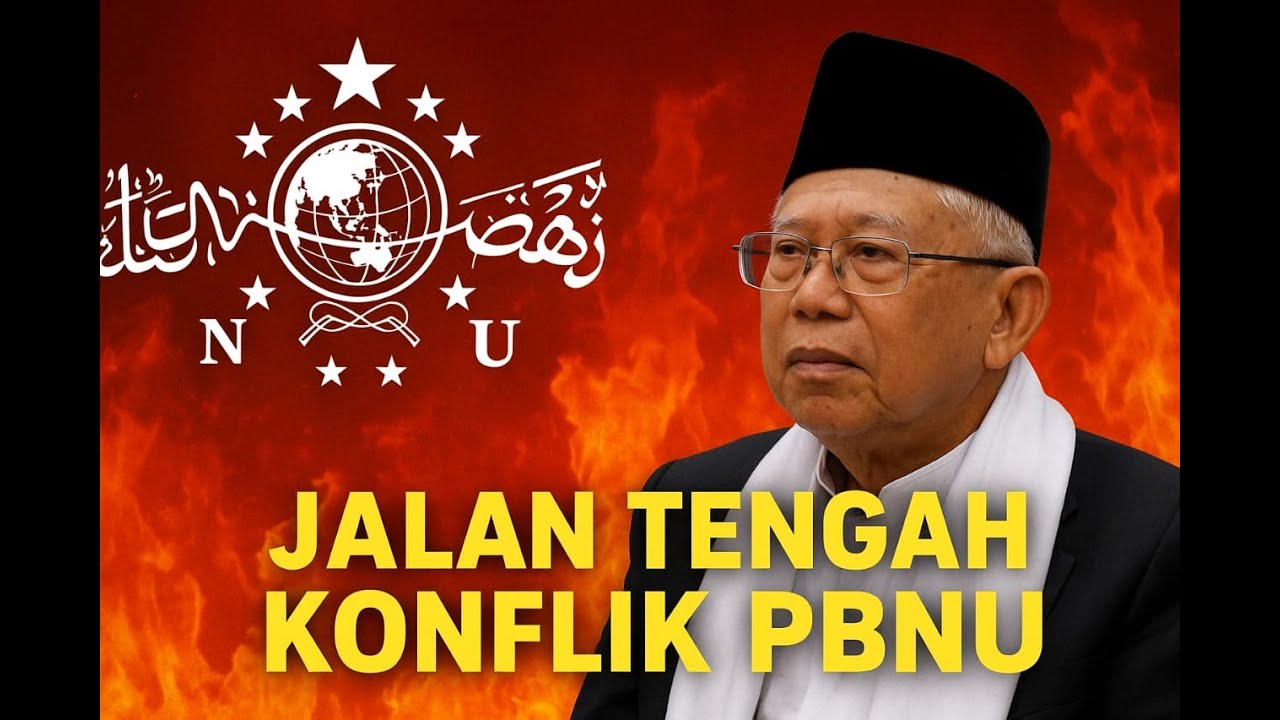 Jalan Tengah Kemelut di Nahdlatul Ulama? Komentar KH. Ma'ruf Amin terhadap polemik kepemimpinan PBNU