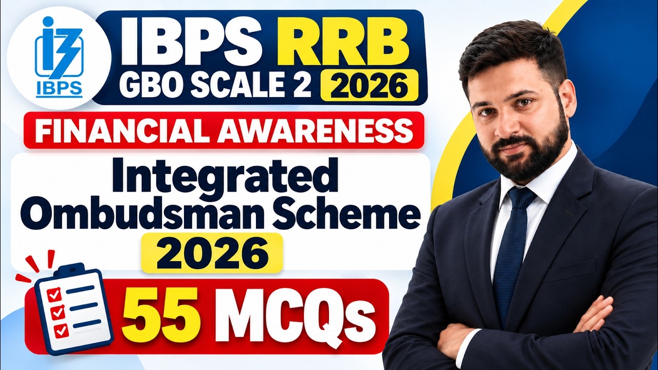 IBPS RRB GBO Scale 2 2026 | Financial Awareness Class | Integrated Ombudsman Scheme 2026 | 55 MCQs