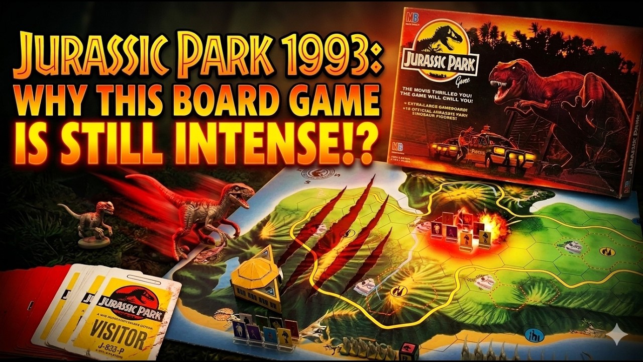 Jurassic Park The 1993 Board Game - Lets Review!