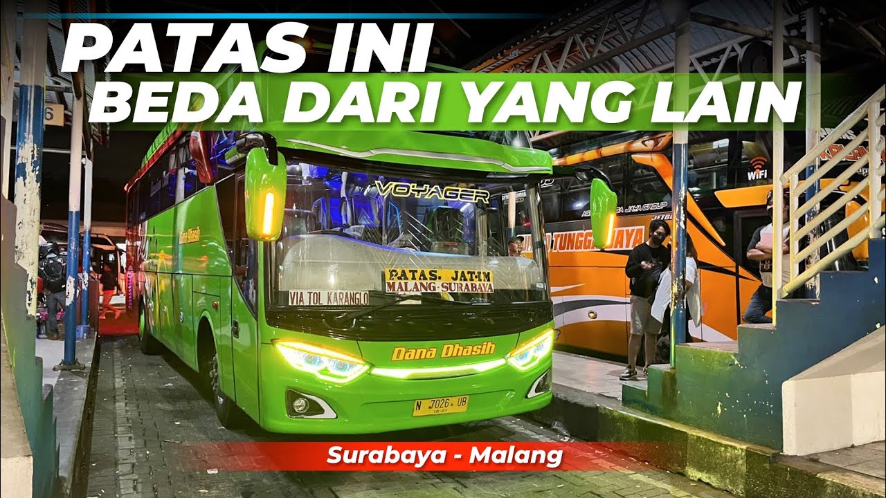 PATAS INI BEDA DARI YANG LAIN || Trip naik bis DANA DHASIH Surabaya - malang