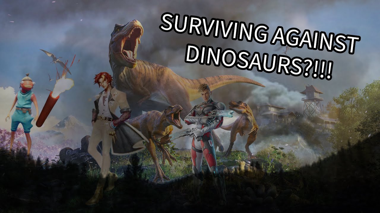 SURVIVING AGAINST DINOSAURS?!!!! (Fortnite “Jurassic”)