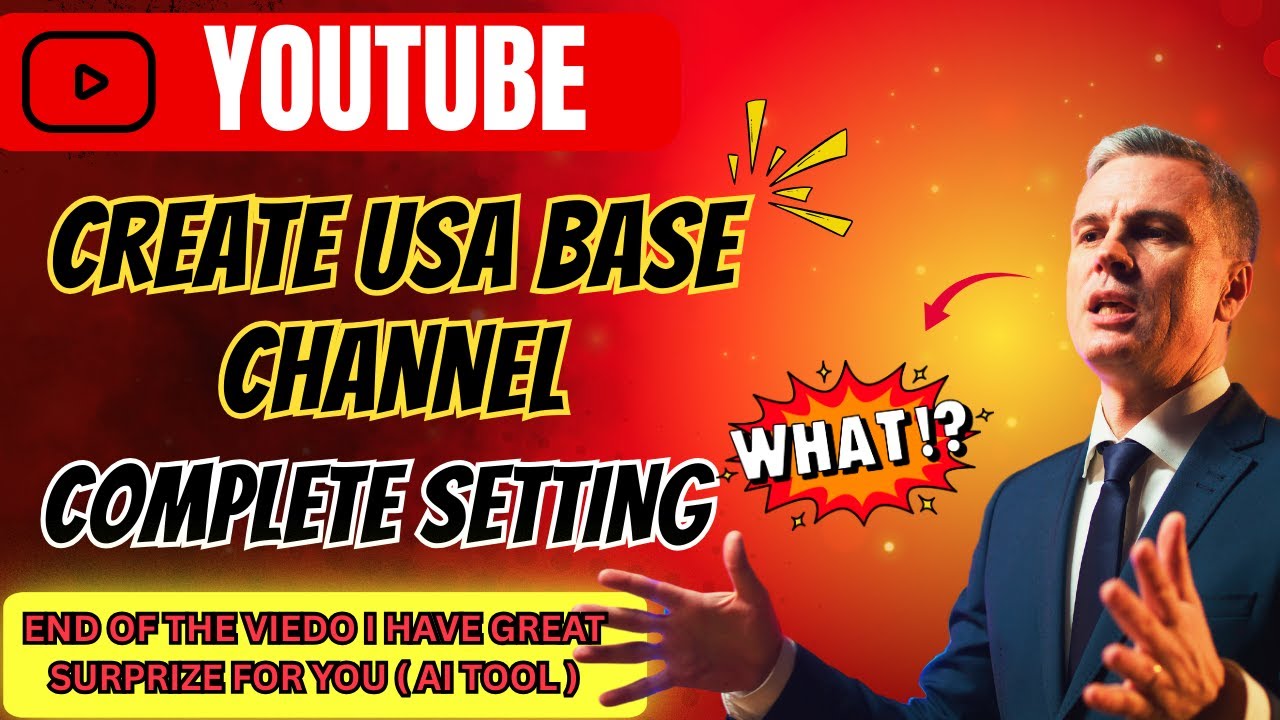 Start a USA-Based YouTube Channel & 🧐 Create Videos with AI in 1 Click