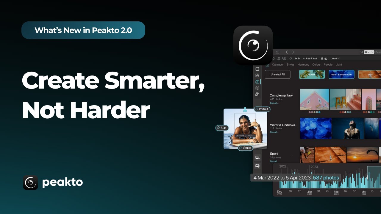 Photo management with state-of-the-art features | What's New in Peakto 2.0