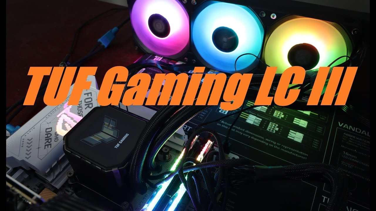 ASUS TUF Gaming LC III 360 ARGB LCD unboxing, display & lighting