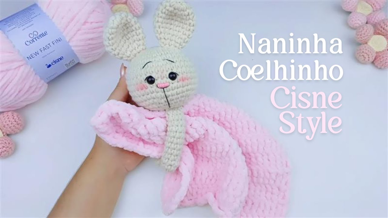 FAÇA UMA LINDA NANINHA DE COELHINHO EM AMIGURUMI