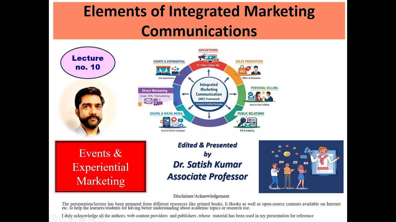 Events & Experiential Marketing as an element of IMC-PPT 10