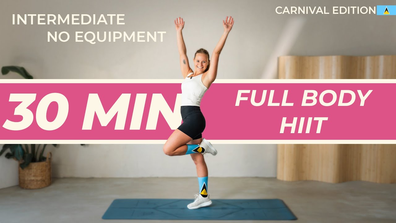 30 min HIGH ENERGY FULL BODY WORKOUT with a Caribbean Twist (NO REPEATS)