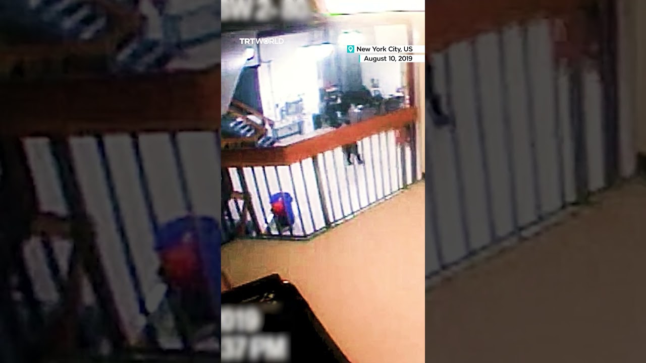 Prison footage reveals final moments of Jeffrey Epstein