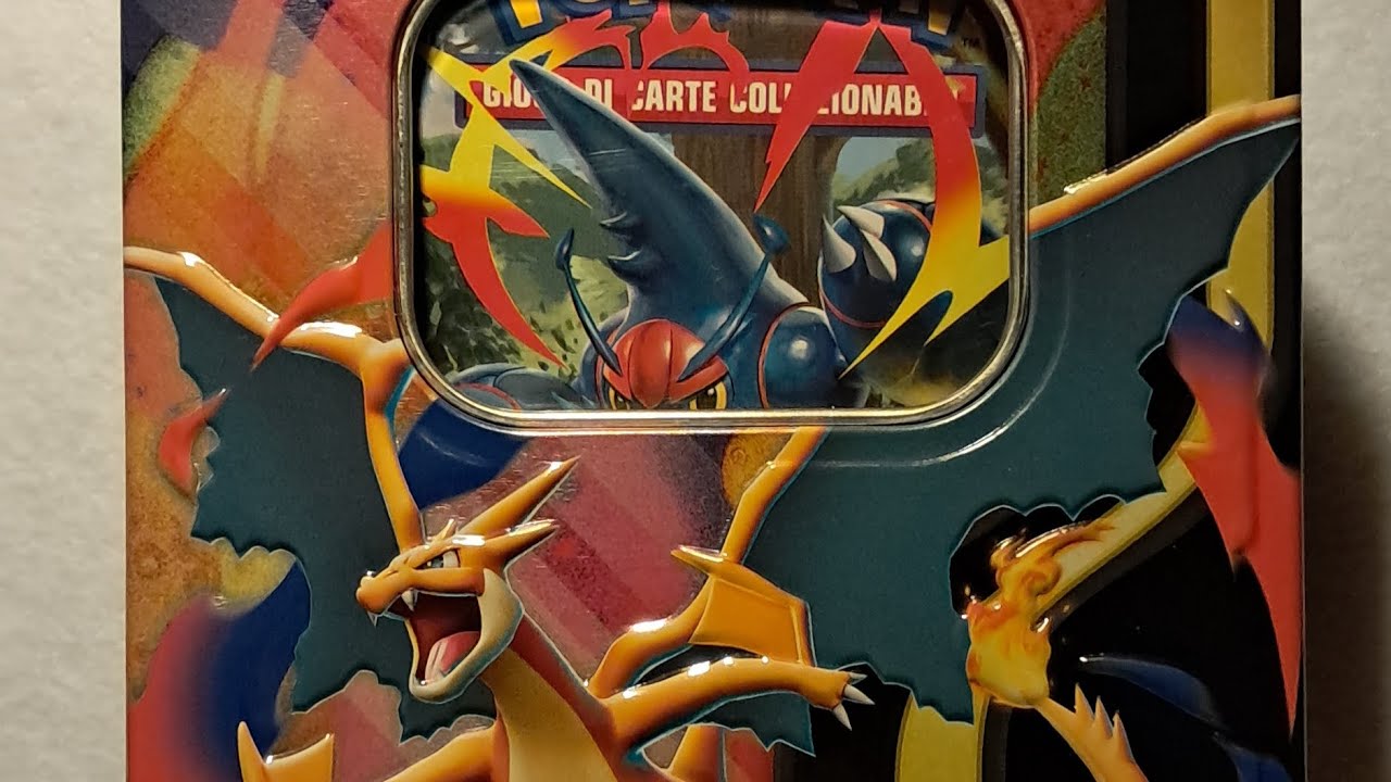 ##Pokèmon Apro Tin Mega Charizard GX 