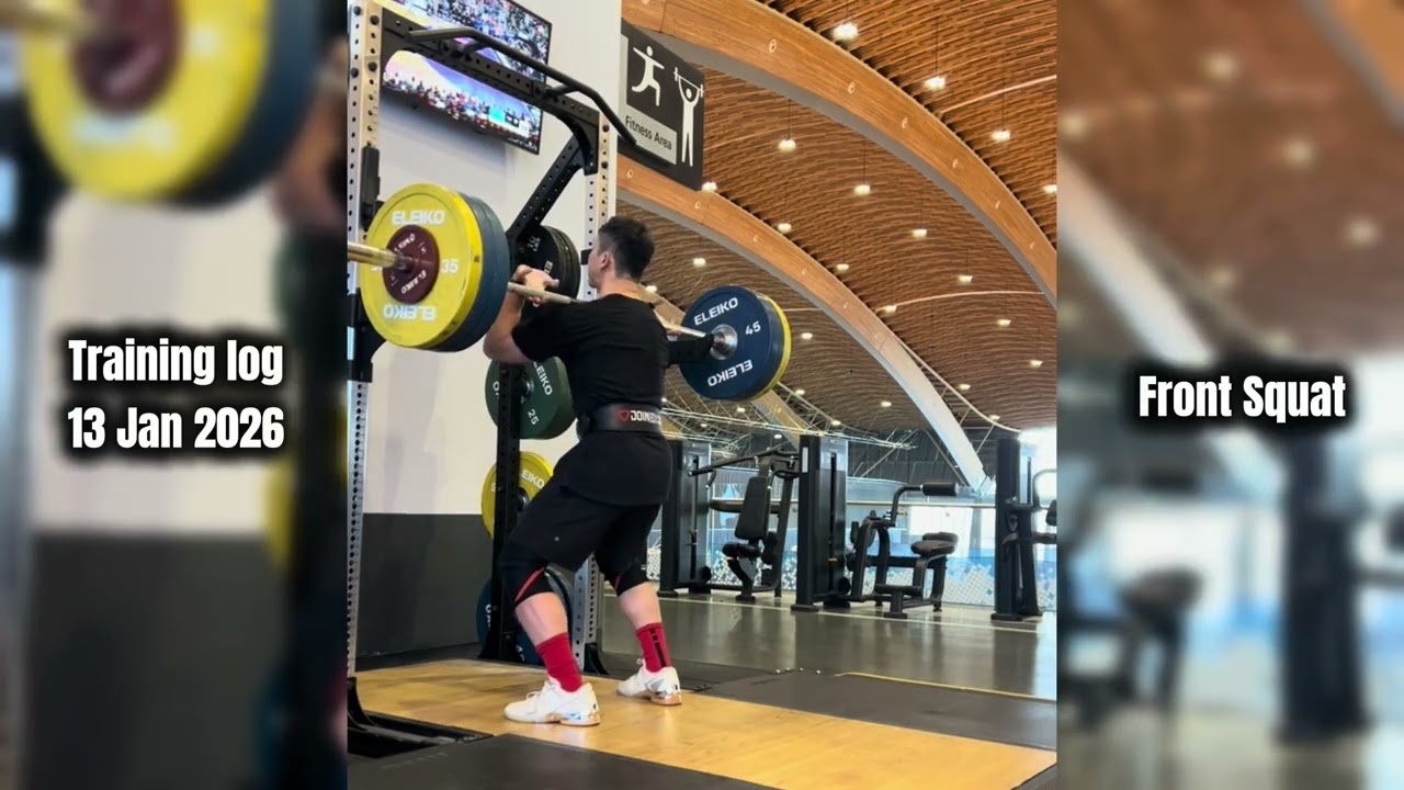 Training log | Snatch, Front Squat, Push Press & Split Jerk on 13 Jan 2026 