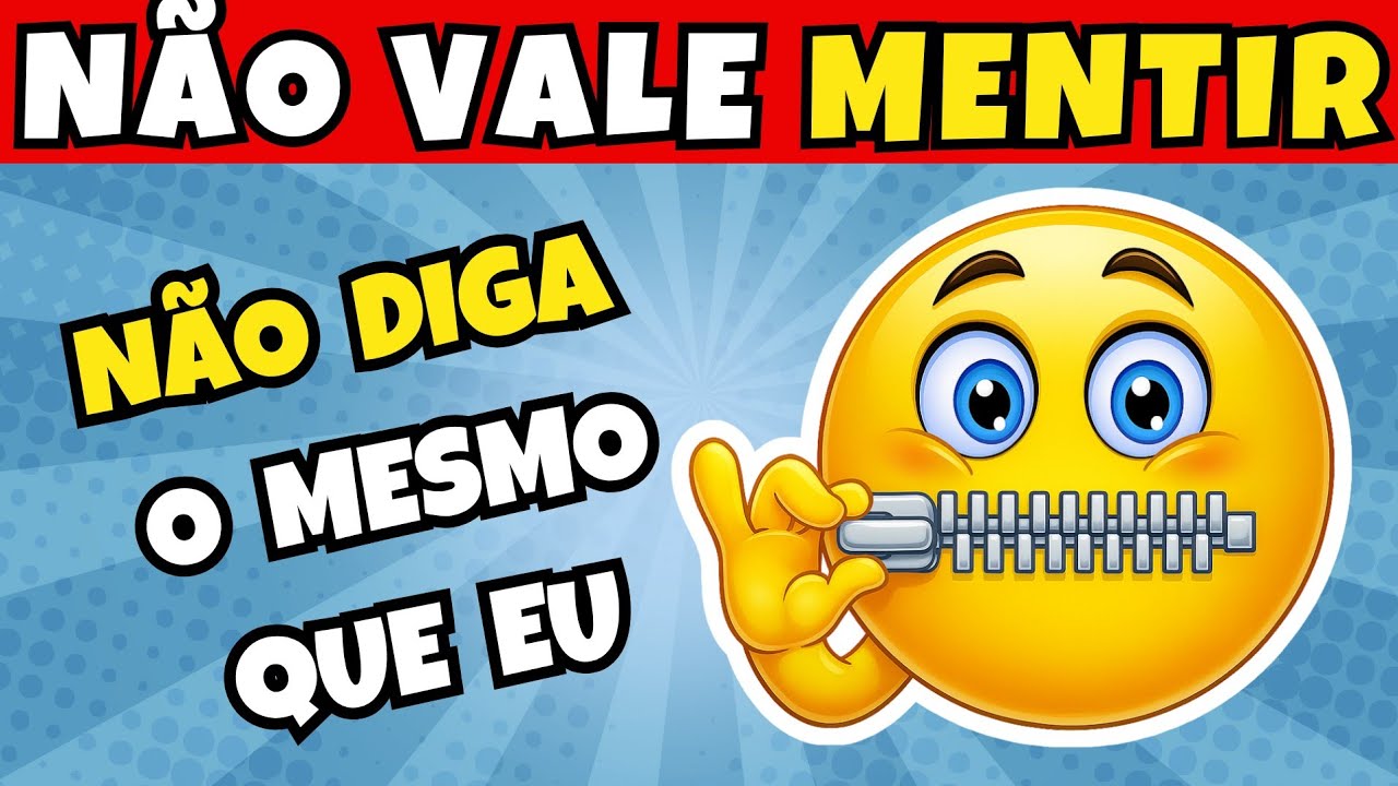 🤐 Não Diga o Mesmo Que Eu! ❌️ Fácil, Médio e Difícil #quiz