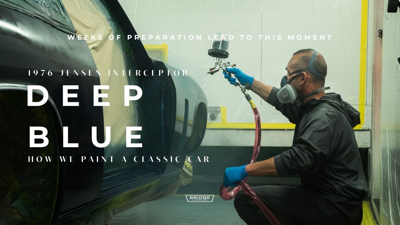 Painting a Classic 1976 Jensen Interceptor | Full Respray at Bridge Classic Cars