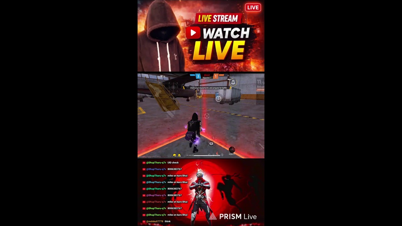 DEV GAMER LIVE 🔴 | Pro Gameplay + Custom Room | Come Join! LIVE 🔴 Free Fire With Subscribers | Dev