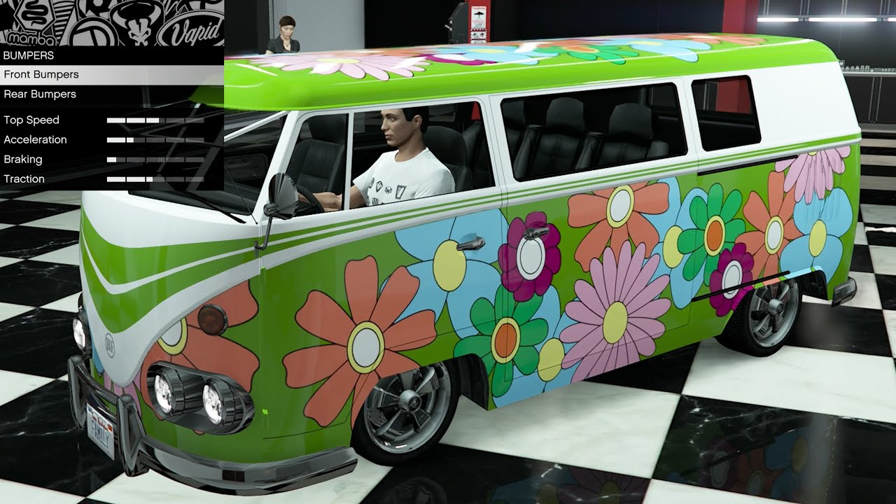 GTA 5 - DLC Vehicle Customization - BF Surfer CUSTOM (VW Bus)