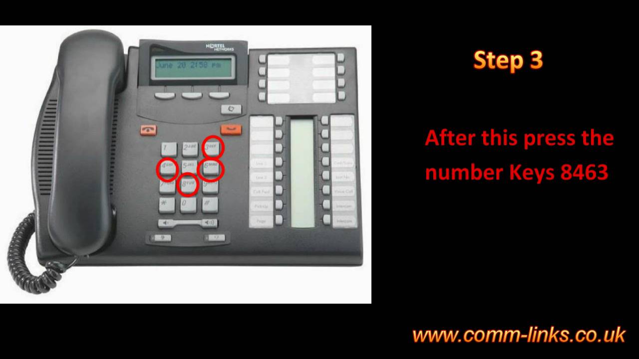 How to change time and date on my Nortel T7316E Phone