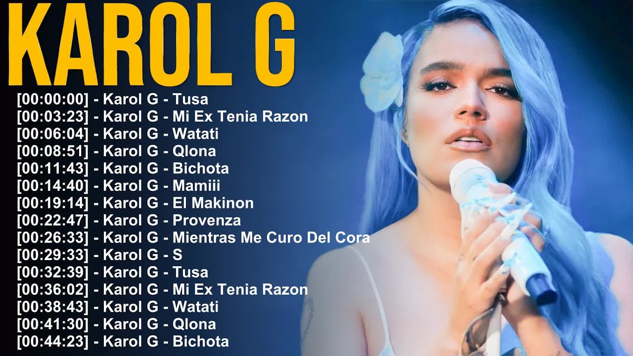 Karol G – 15 hits que mezclan dolor, superación y fiesta sin filtro