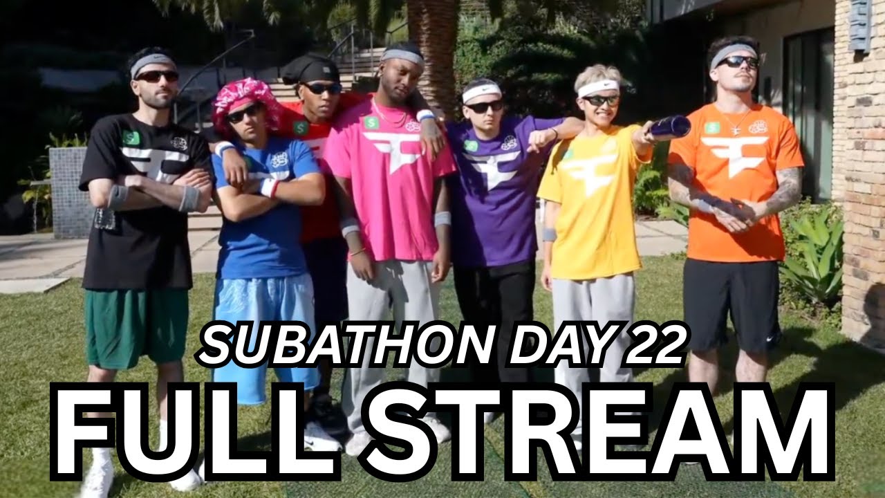 22 OCT - FAZE SUBATHON 2 DAY 22: FaZe Trickshots, Basketball W/ Dwight Howard, CSGO! (PART 1)