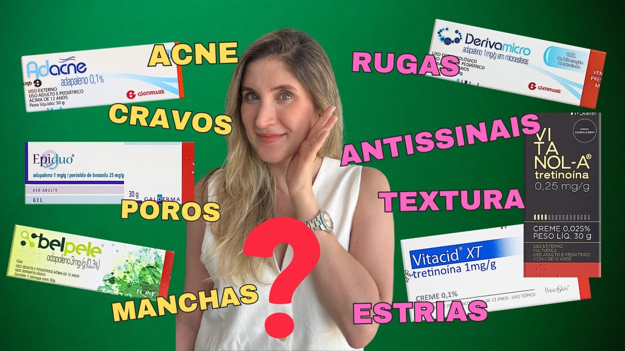 RETINOL/ Ácido retinóico- Vitacid/Vitanol/Adacne/ Derivamicro/Differin/ Belpele- tudo sobre